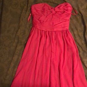 Pink t-length dress